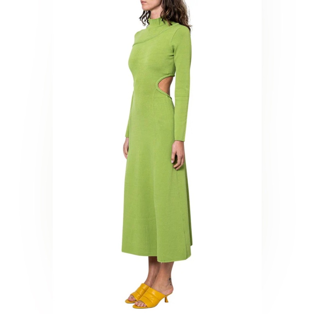 Aje Lime Green Long Sleeve Dress